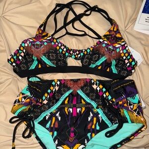 Colorful Geometric Bikini Set